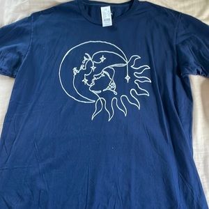 Navy sun and moon shirt